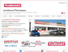 Tablet Screenshot of lansdownepharmasave.com